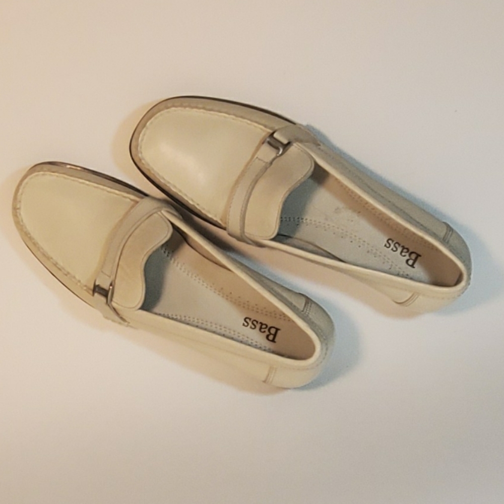 👠Cream Leather Bass Woodberry Loafers - Picture 7 of 7